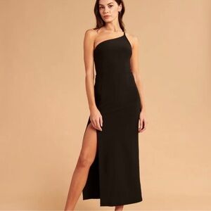 Abercrombie & Fitch Asymmetrical One-Shoulder Maxi Dress